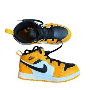 Nike Kids' Black, White, and Orange Sneakers